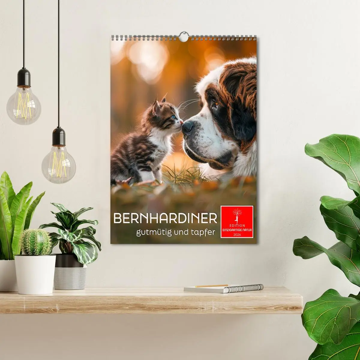 Bild: 9783516261141 | Bernhardiner - gutmütig und tapfer (Wandkalender 2026 DIN A3 hoch),...