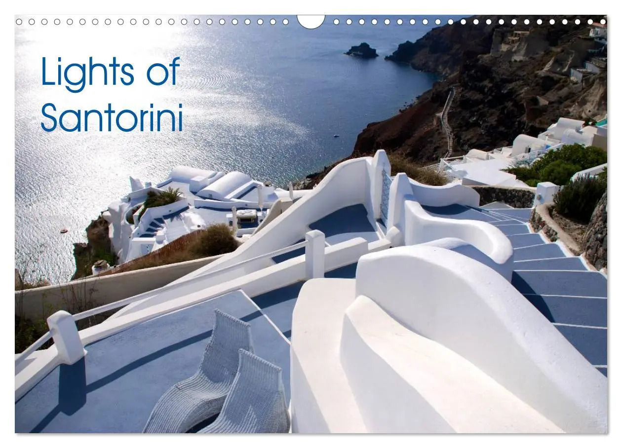 Cover: 9783516571141 | Lights of Santorini (Wall Calendar 2026 DIN A3 landscape), CALVENDO...