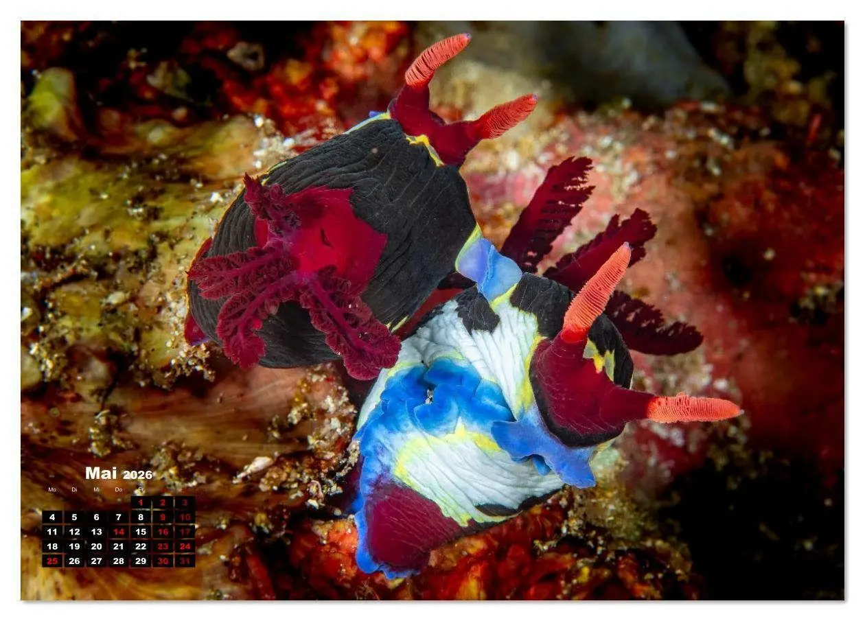 Bild: 9783516641141 | Nudis - Die bunte Welt der Nacktschnecken (Tischkalender 2026 DIN...