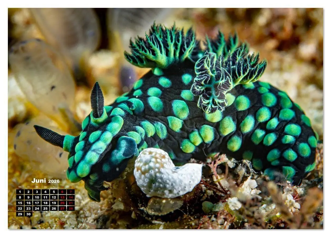Bild: 9783516641141 | Nudis - Die bunte Welt der Nacktschnecken (Tischkalender 2026 DIN...