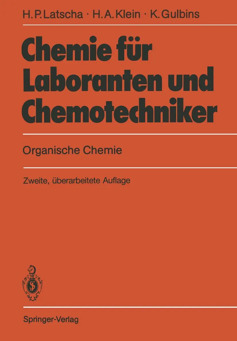 Cover: 9783540541141 | Chemie für Laboranten und Chemotechniker | Organische Chemie | Buch