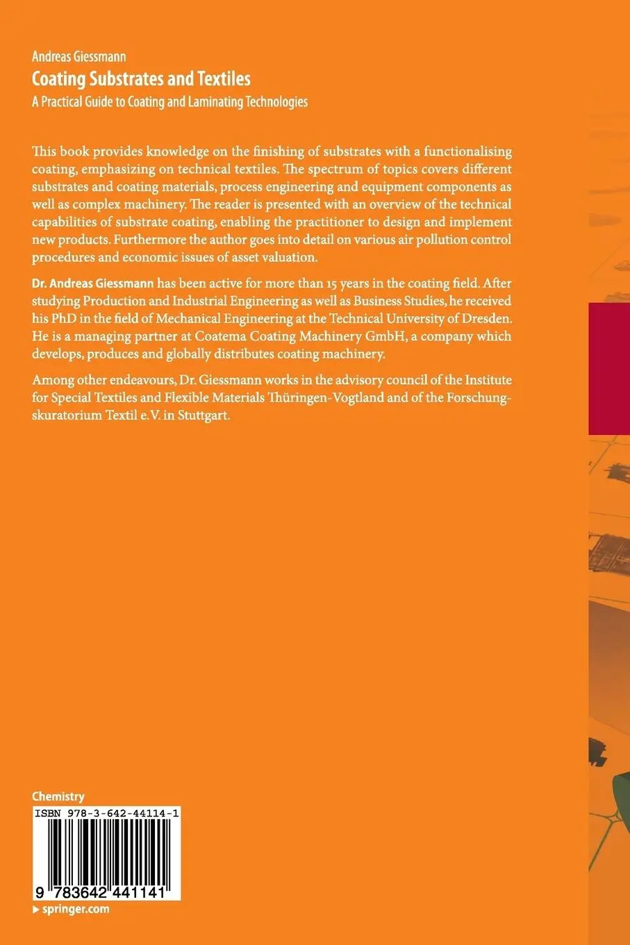 Rückseite: 9783642441141 | Coating Substrates and Textiles | Andreas Giessmann | Taschenbuch
