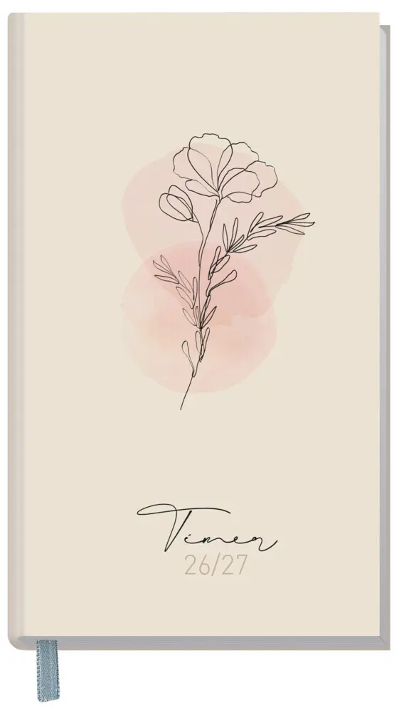 Cover: 4029357111241 | Häfft-Timer slim 26/27 - Jugendkalender [Dainty Flower] EM | Reiter
