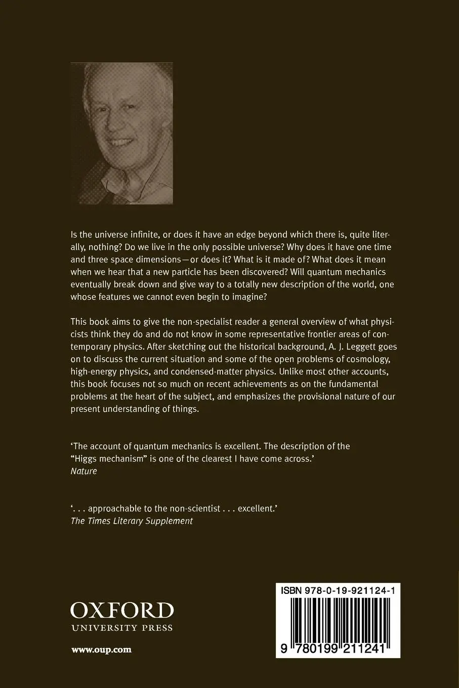 Rückseite: 9780199211241 | The Problems of Physics | A. J. Leggett | Taschenbuch | Englisch