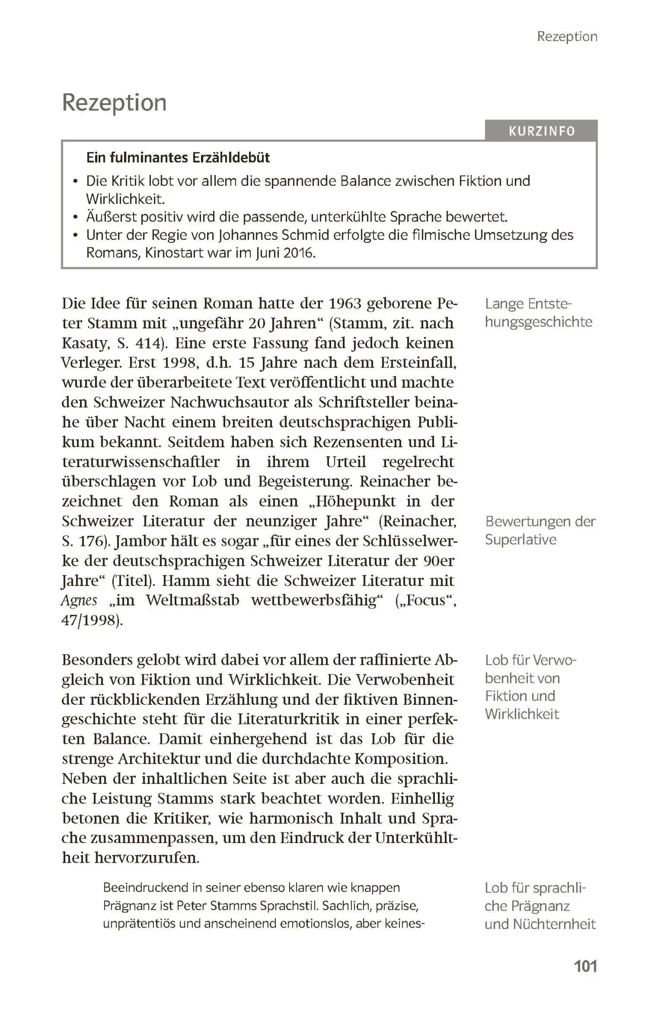 Bild: 9783129231241 | Lektürehilfen Peter Stamm "Agnes" | Für Oberstufe und Abitur | Wahl