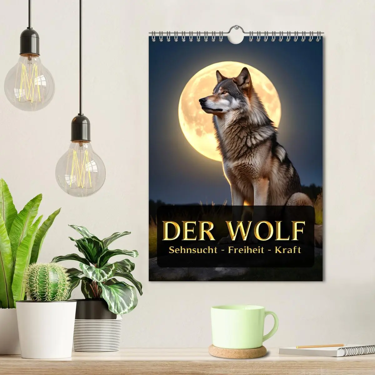 Bild: 9783457301241 | Der Wolf - Sehnsucht Freiheit Kraft (Wandkalender 2026 DIN A4...
