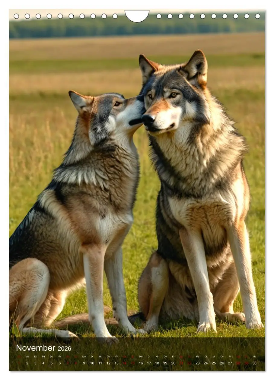 Bild: 9783457301241 | Der Wolf - Sehnsucht Freiheit Kraft (Wandkalender 2026 DIN A4...