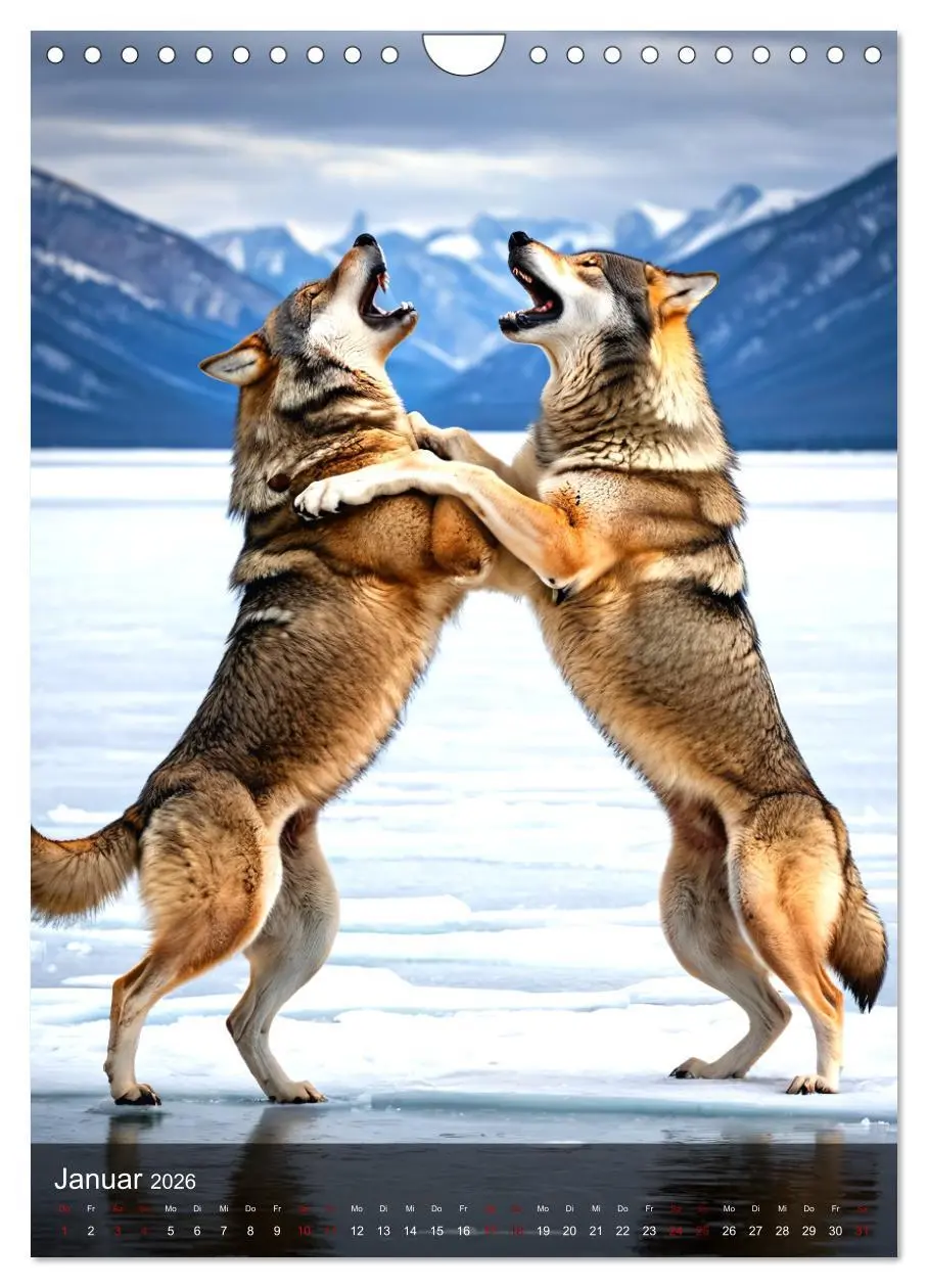Bild: 9783457301241 | Der Wolf - Sehnsucht Freiheit Kraft (Wandkalender 2026 DIN A4...