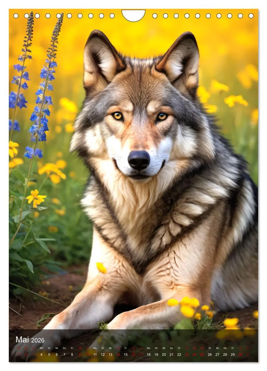 Bild: 9783457301241 | Der Wolf - Sehnsucht Freiheit Kraft (Wandkalender 2026 DIN A4...