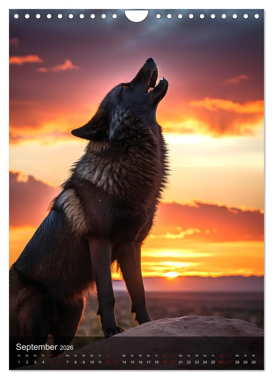 Bild: 9783457301241 | Der Wolf - Sehnsucht Freiheit Kraft (Wandkalender 2026 DIN A4...
