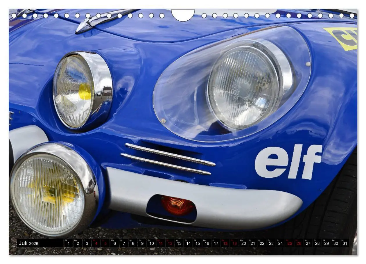Bild: 9783457851241 | Renault Alpine A110 (Wandkalender 2026 DIN A4 quer), CALVENDO...