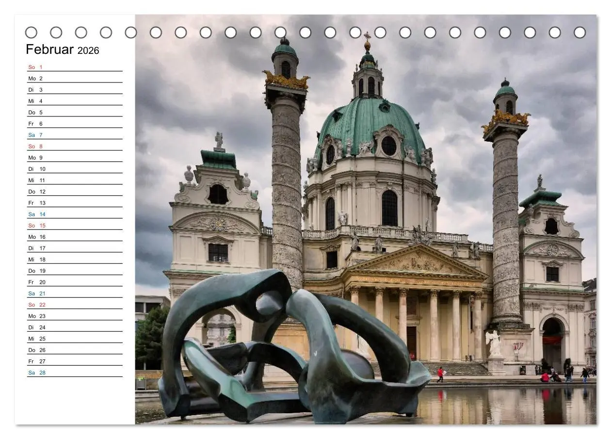 Bild: 9783516011241 | Wien - Österreichs charmante Hauptstadt (Tischkalender 2026 DIN A5...