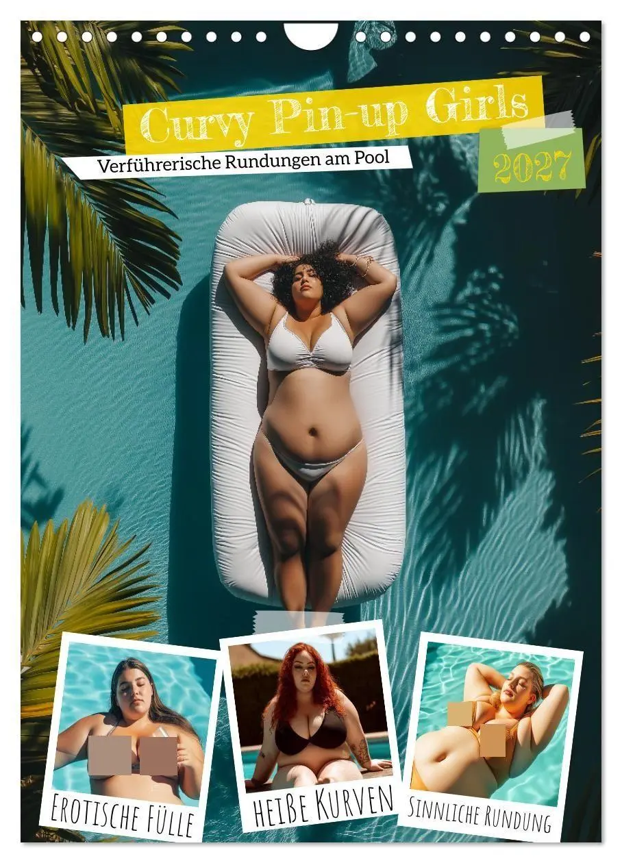 Cover: 9783569031241 | Curvy Pin-up Girls - Verführerische Rundungen am Pool (Wandkalender...