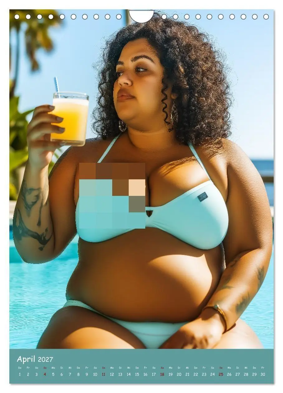Bild: 9783569031241 | Curvy Pin-up Girls - Verführerische Rundungen am Pool (Wandkalender...