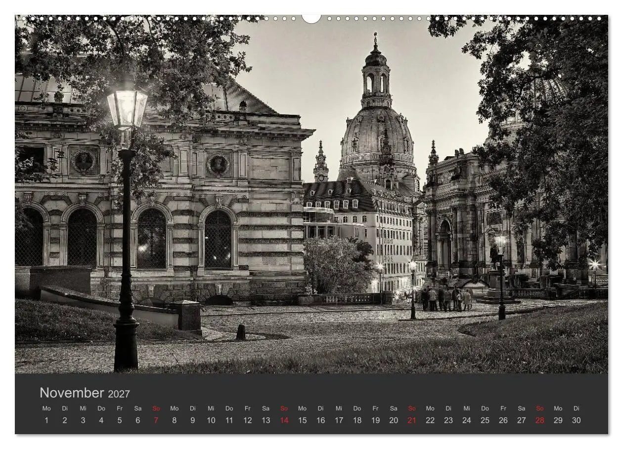 Bild: 9783594161241 | Dresden Schwarz Weiss 2027 (hochwertiger Premium Wandkalender 2027...