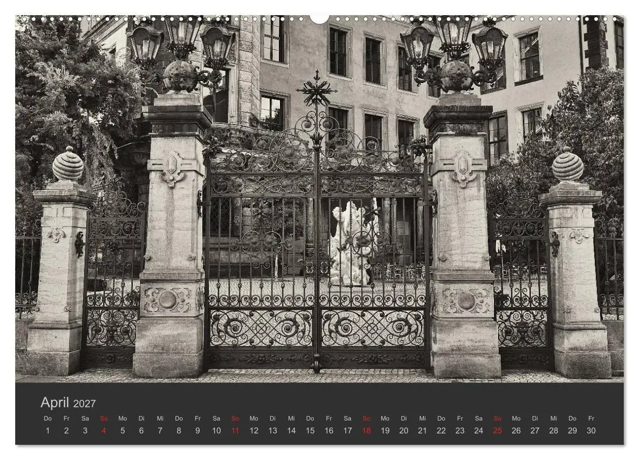 Bild: 9783594161241 | Dresden Schwarz Weiss 2027 (hochwertiger Premium Wandkalender 2027...