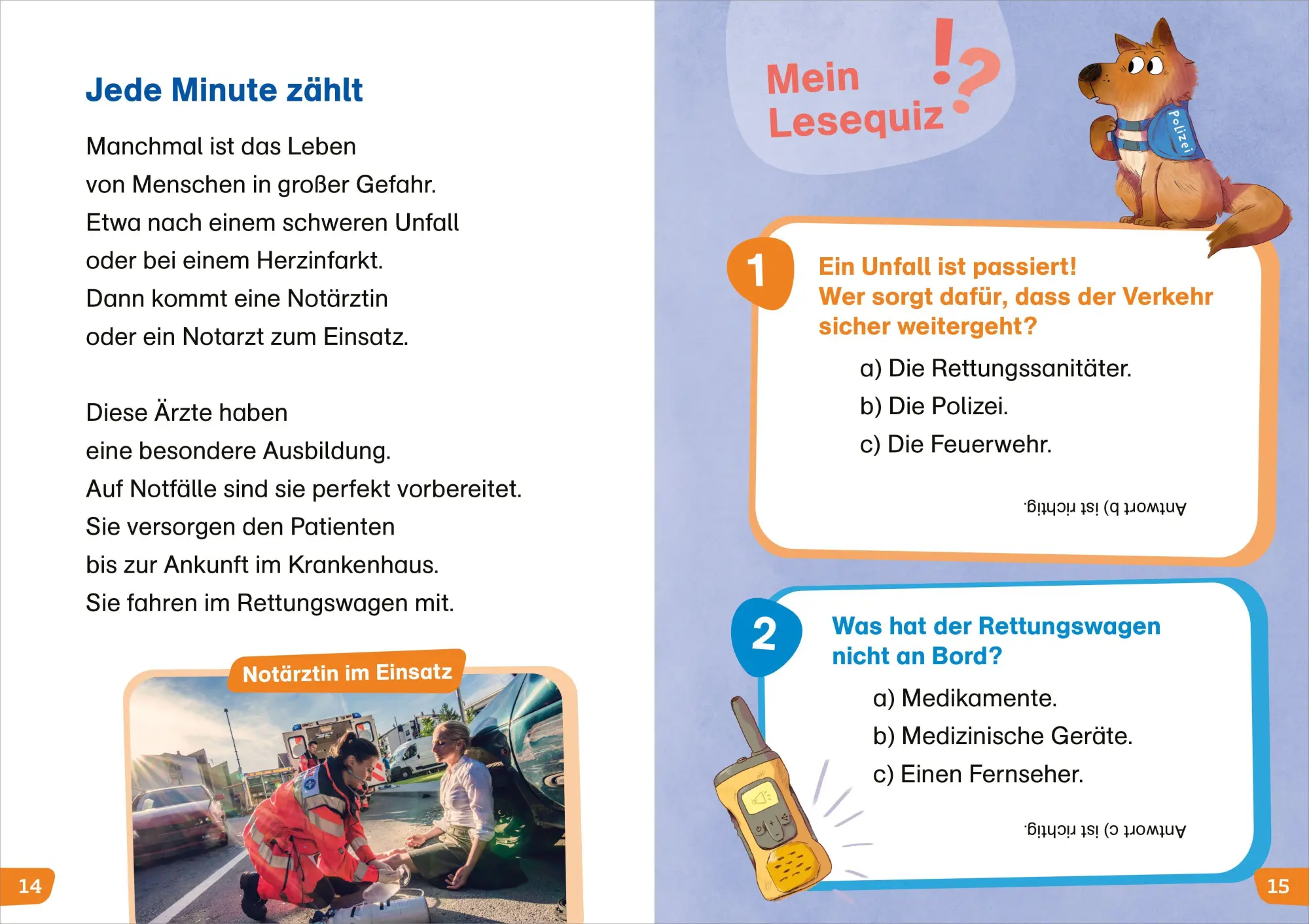 Bild: 9783788681241 | WAS IST WAS Erstes Lesen easy! Rettungsdienste im Einsatz | Marti