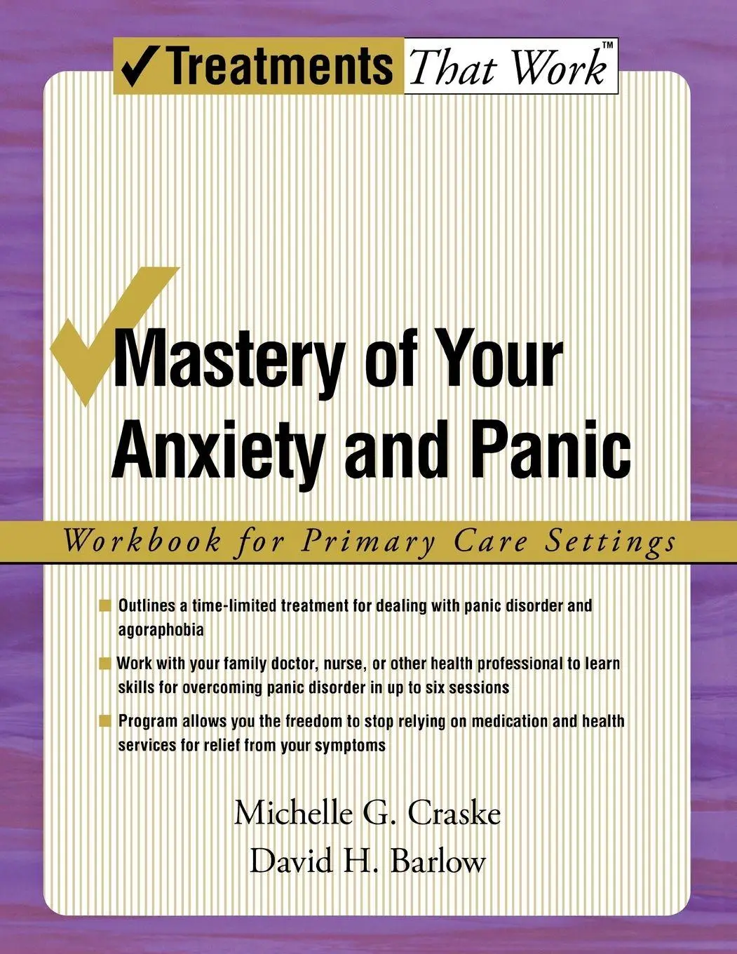 Cover: 9780195311341 | Mastery of Your Anxiety and Panic | Workbook for Primary Care Settings