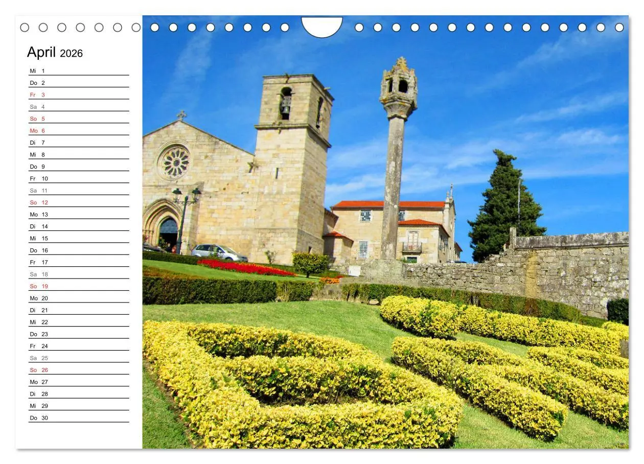 Bild: 9783457841341 | Jakobsweg - Camino Portugues Central (Wandkalender 2026 DIN A4...
