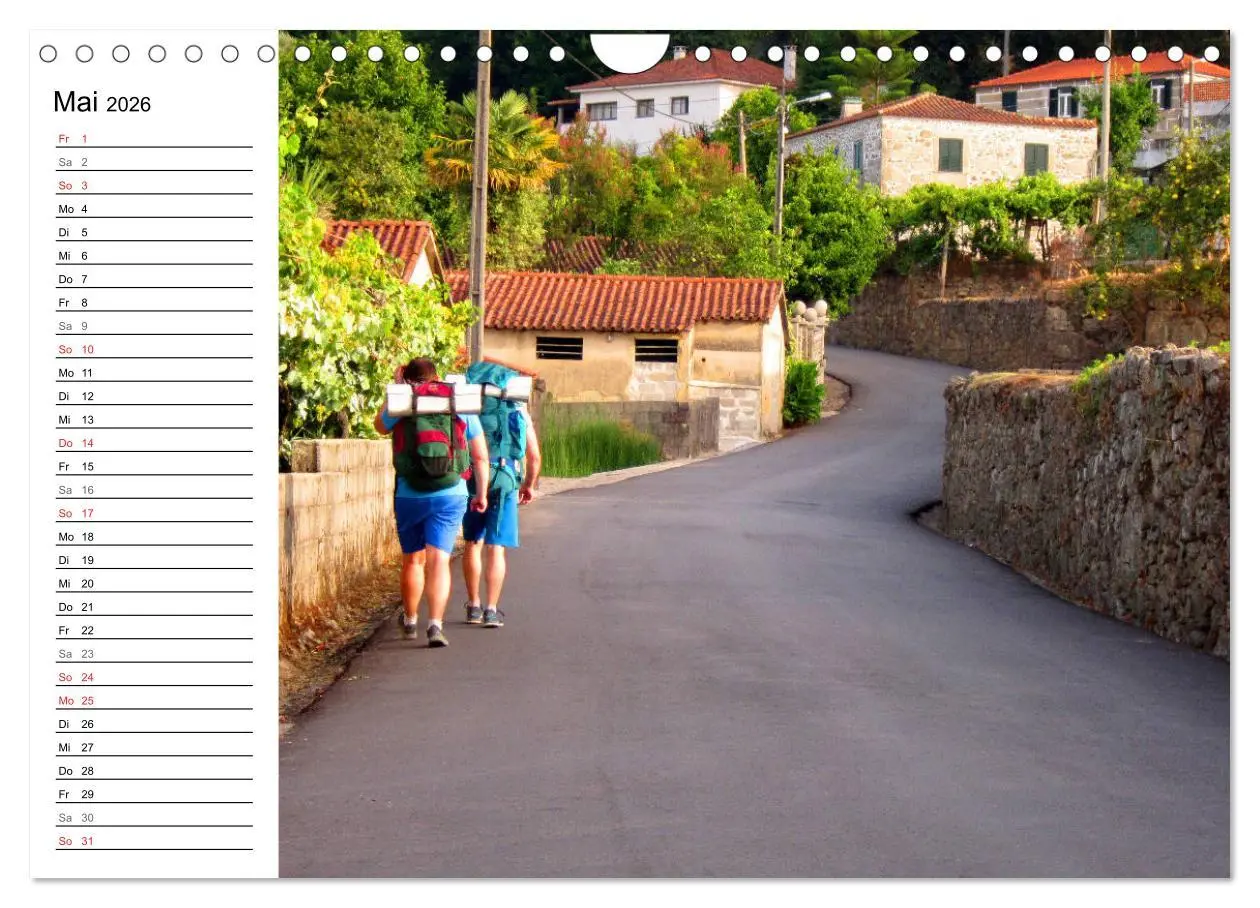 Bild: 9783457841341 | Jakobsweg - Camino Portugues Central (Wandkalender 2026 DIN A4...