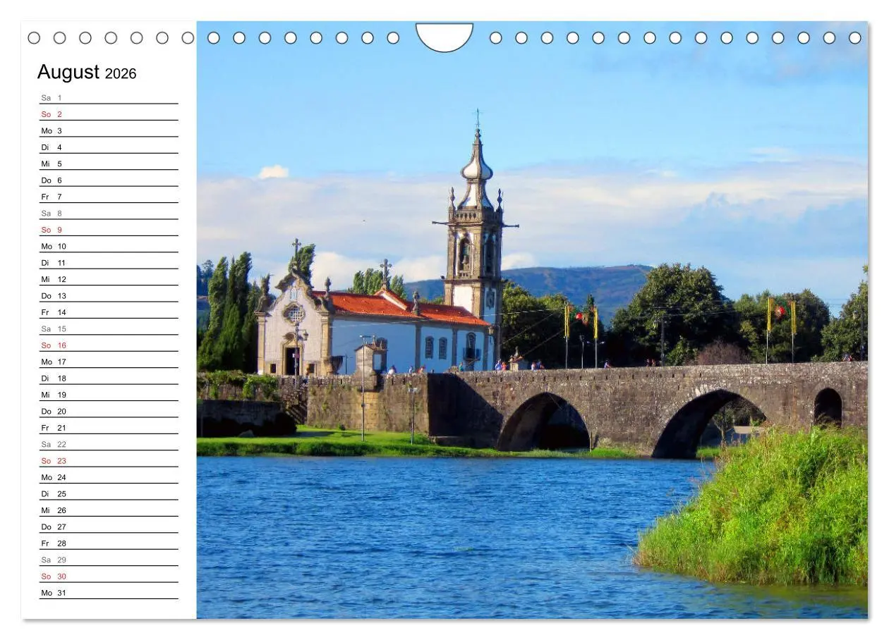 Bild: 9783457841341 | Jakobsweg - Camino Portugues Central (Wandkalender 2026 DIN A4...
