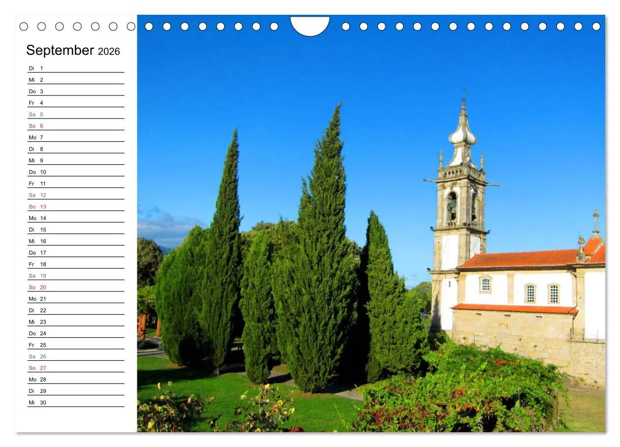 Bild: 9783457841341 | Jakobsweg - Camino Portugues Central (Wandkalender 2026 DIN A4...