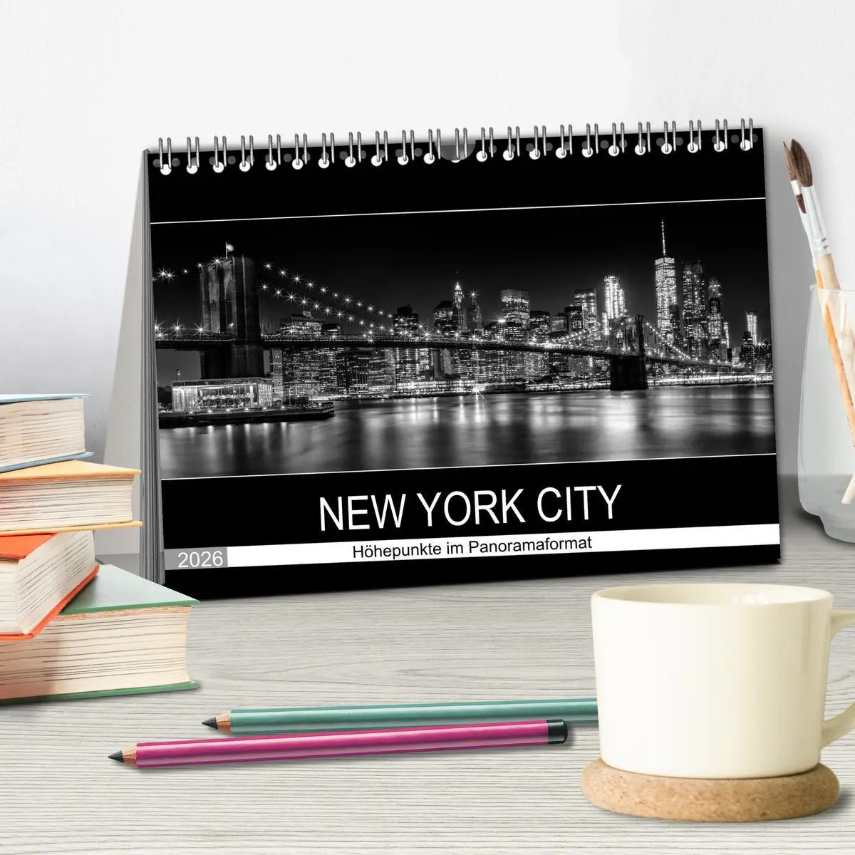 Bild: 9783516171341 | NEW YORK CITY Höhepunkte im Panoramaformat (Tischkalender 2026 DIN...
