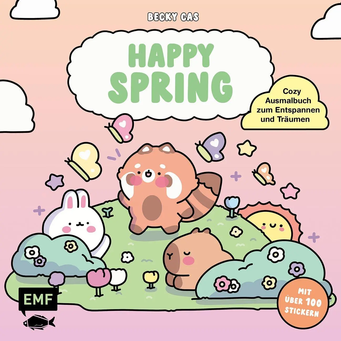 Cover: 9783745931341 | Happy Spring - Cozy Ausmalbuch zum Entspannen und Träumen | Castañeda