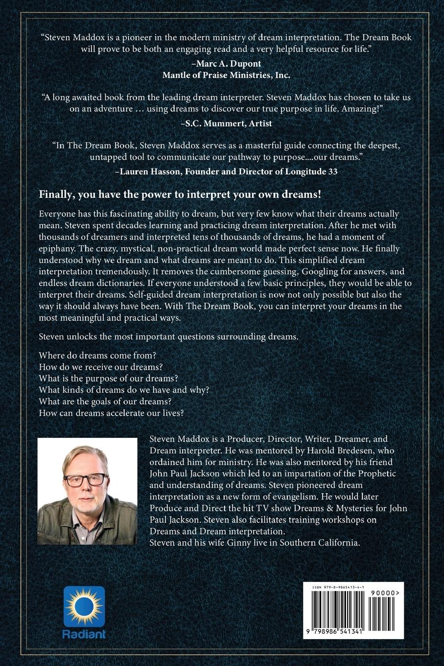 Rückseite: 9798986541341 | The Dream Book | A Simple Guide To Interpreting Your Dreams | Maddox