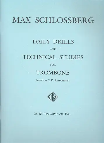 Cover: 9781617271441 | Daily Drills and technical Studies for trombone | Max Schlossberg