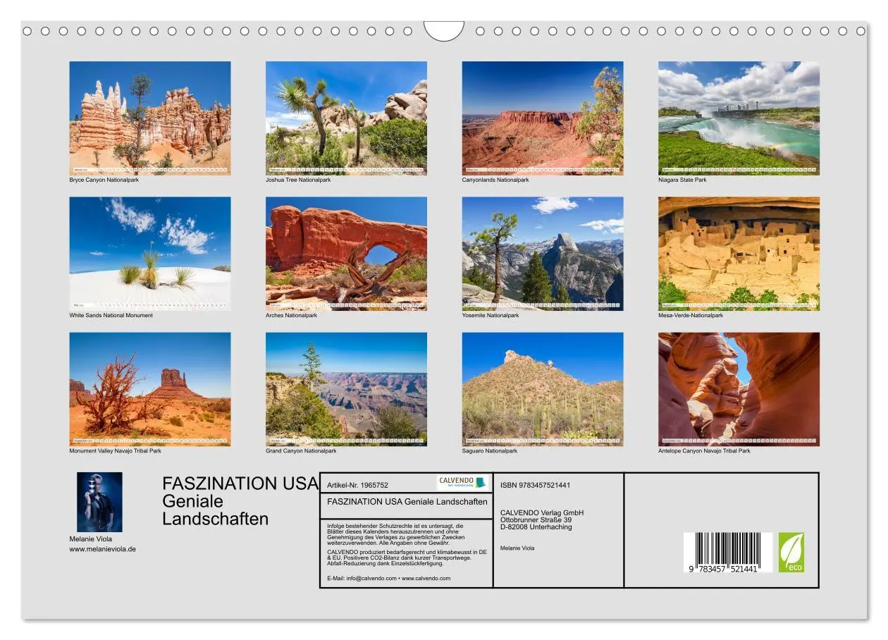 Bild: 9783457521441 | FASZINATION USA Geniale Landschaften (Wandkalender 2026 DIN A3...