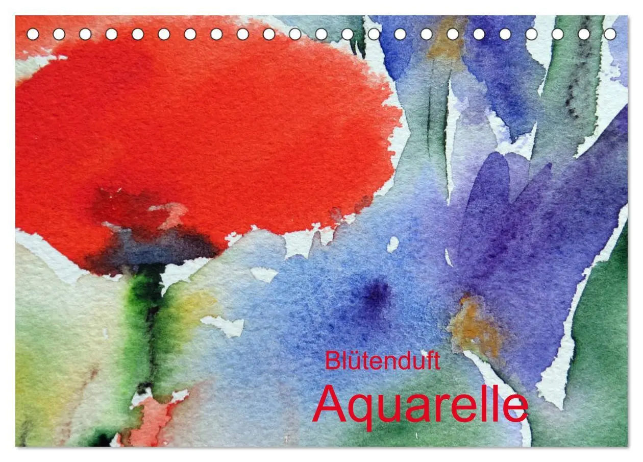 Cover: 9783457761441 | Blütenduft Aquarelle (Tischkalender 2026 DIN A5 quer), CALVENDO...