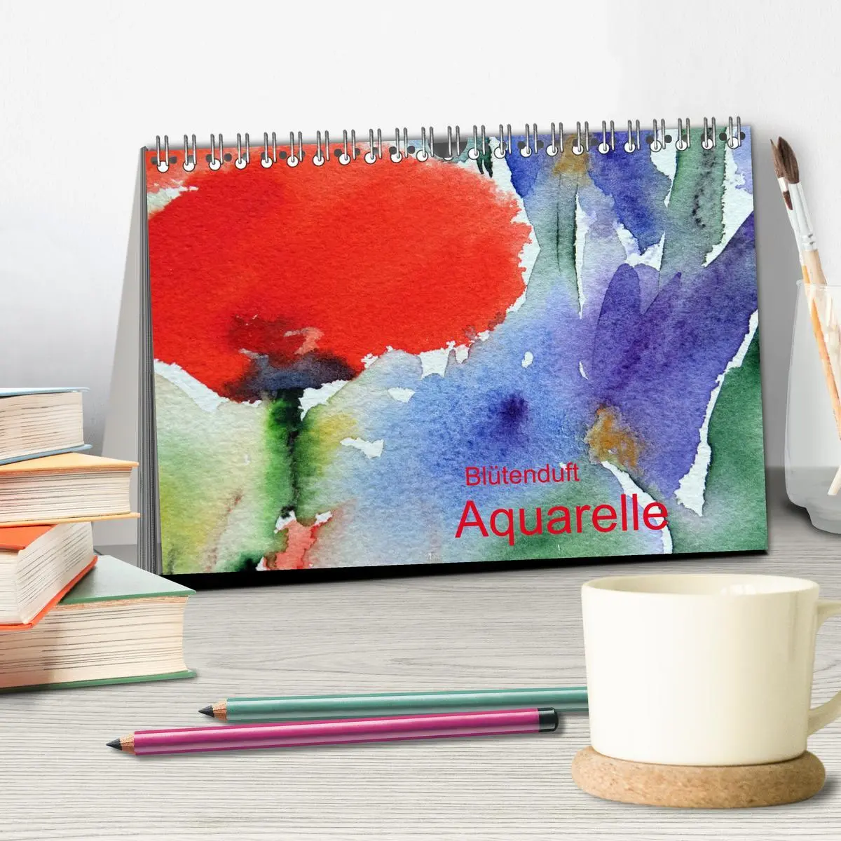 Bild: 9783457761441 | Blütenduft Aquarelle (Tischkalender 2026 DIN A5 quer), CALVENDO...