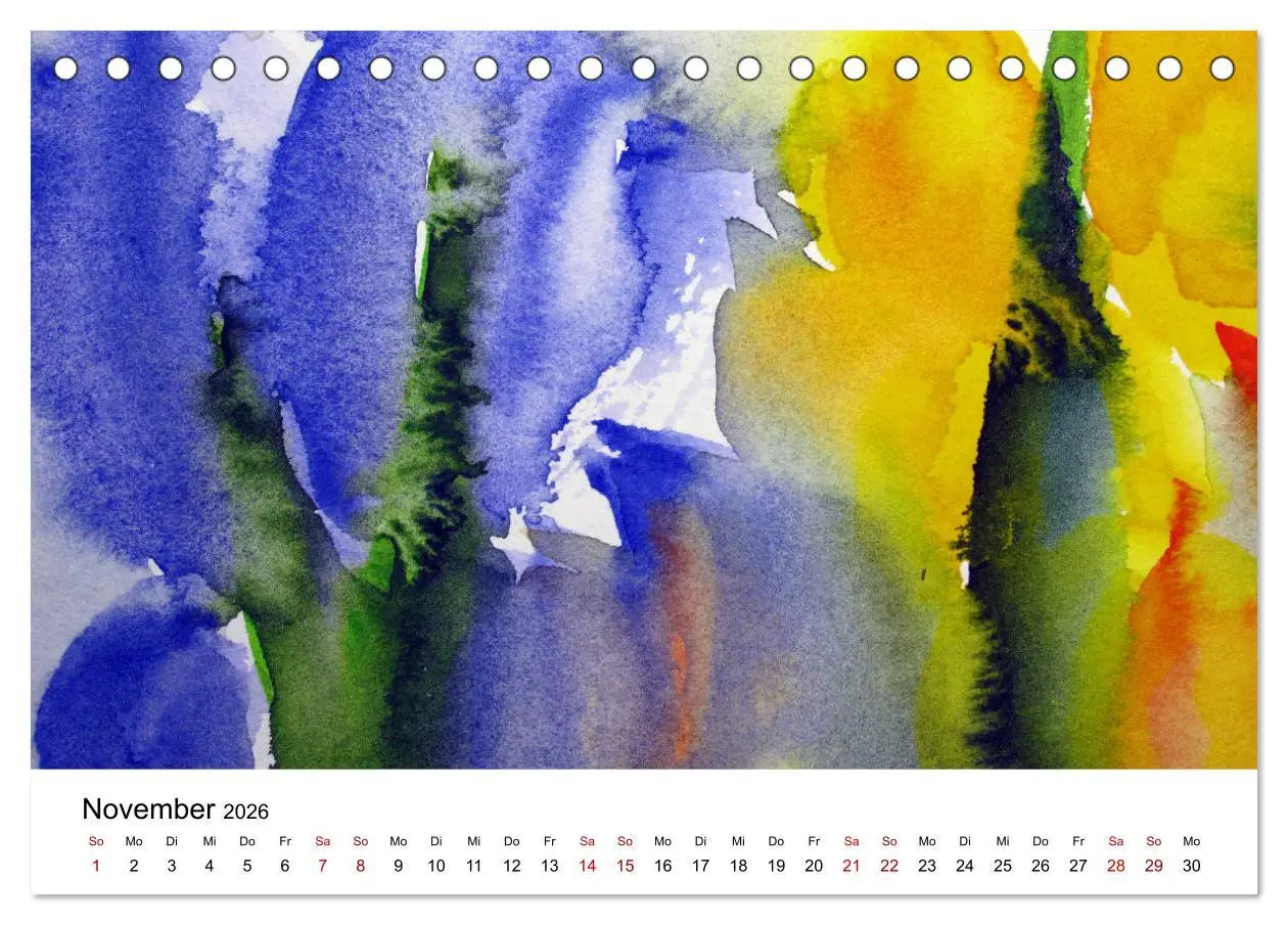 Bild: 9783457761441 | Blütenduft Aquarelle (Tischkalender 2026 DIN A5 quer), CALVENDO...