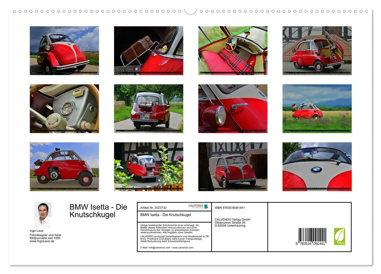 Bild: 9783516091441 | BMW Isetta - Die Knutschkugel (hochwertiger Premium Wandkalender...