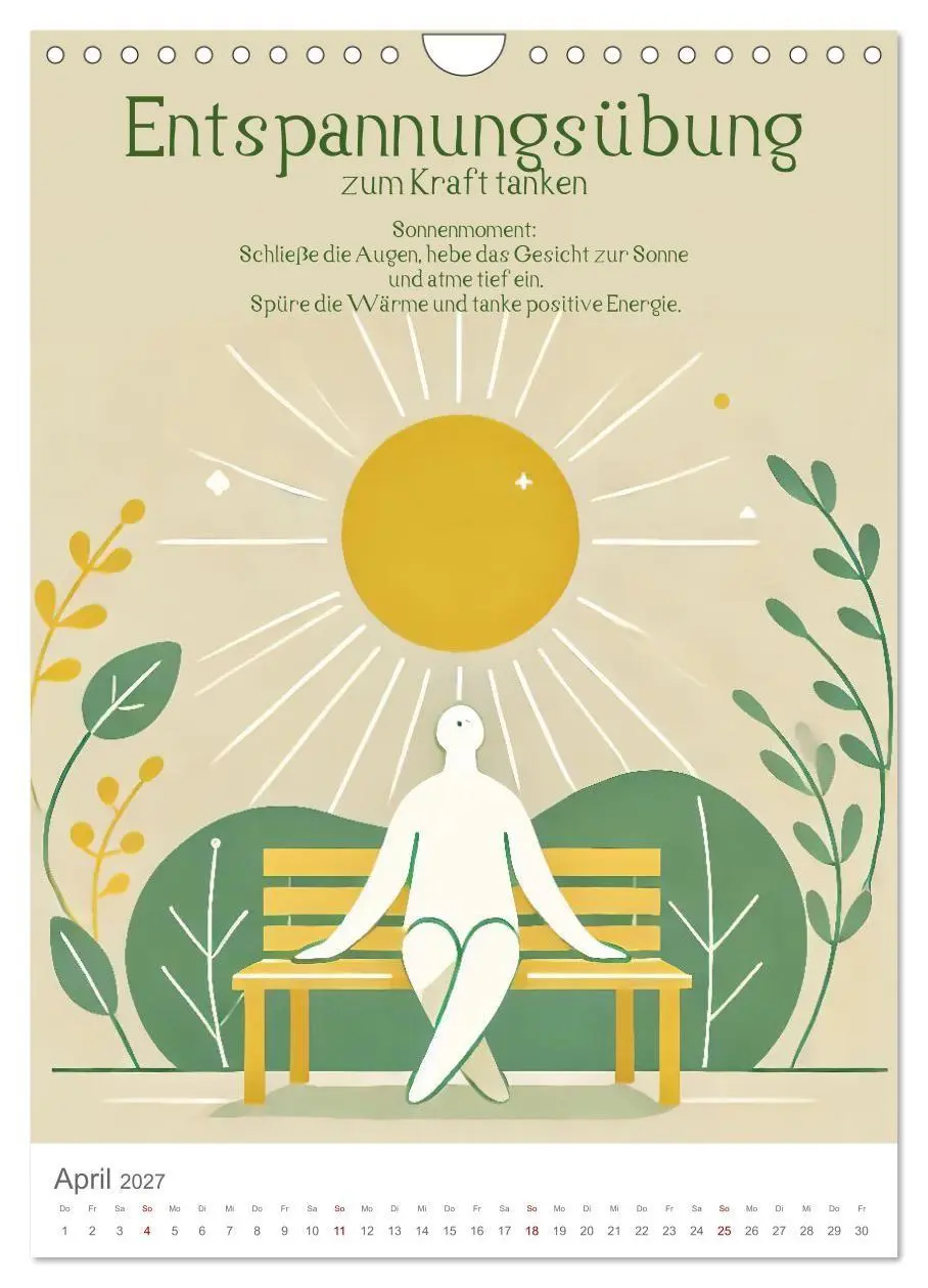Bild: 9783516781441 | Dein Anti-Stress Kalender - Monatliche Inspirationen für mehr...