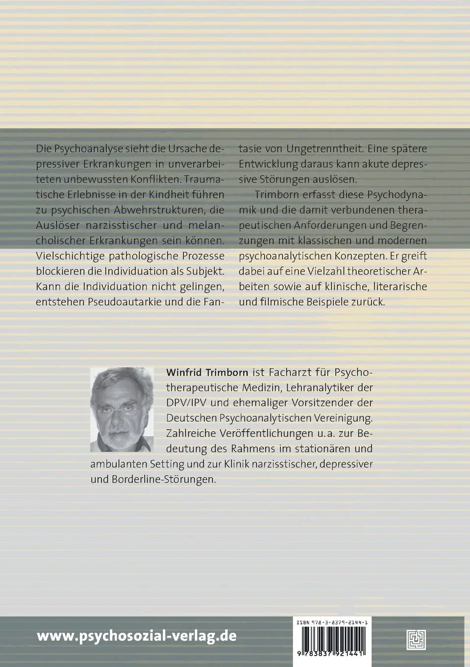 Rückseite: 9783837921441 | Narzissmus und Melancholie | Zur Problematik blockierter Individuation