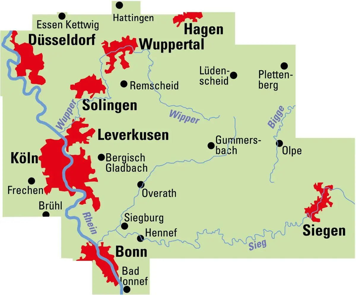 Rückseite: 9783969901441 | ADFC-Regionalkarte Bergisches Land Köln/Düsseldorf 1:75.000, reiß-...