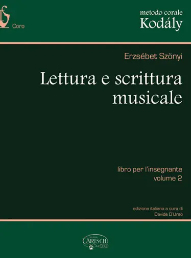 Cover: 9788872071441 | Erzsébet Szönyi_Zoltán Kodály, Metodo Corale Kodály: Lettura e...
