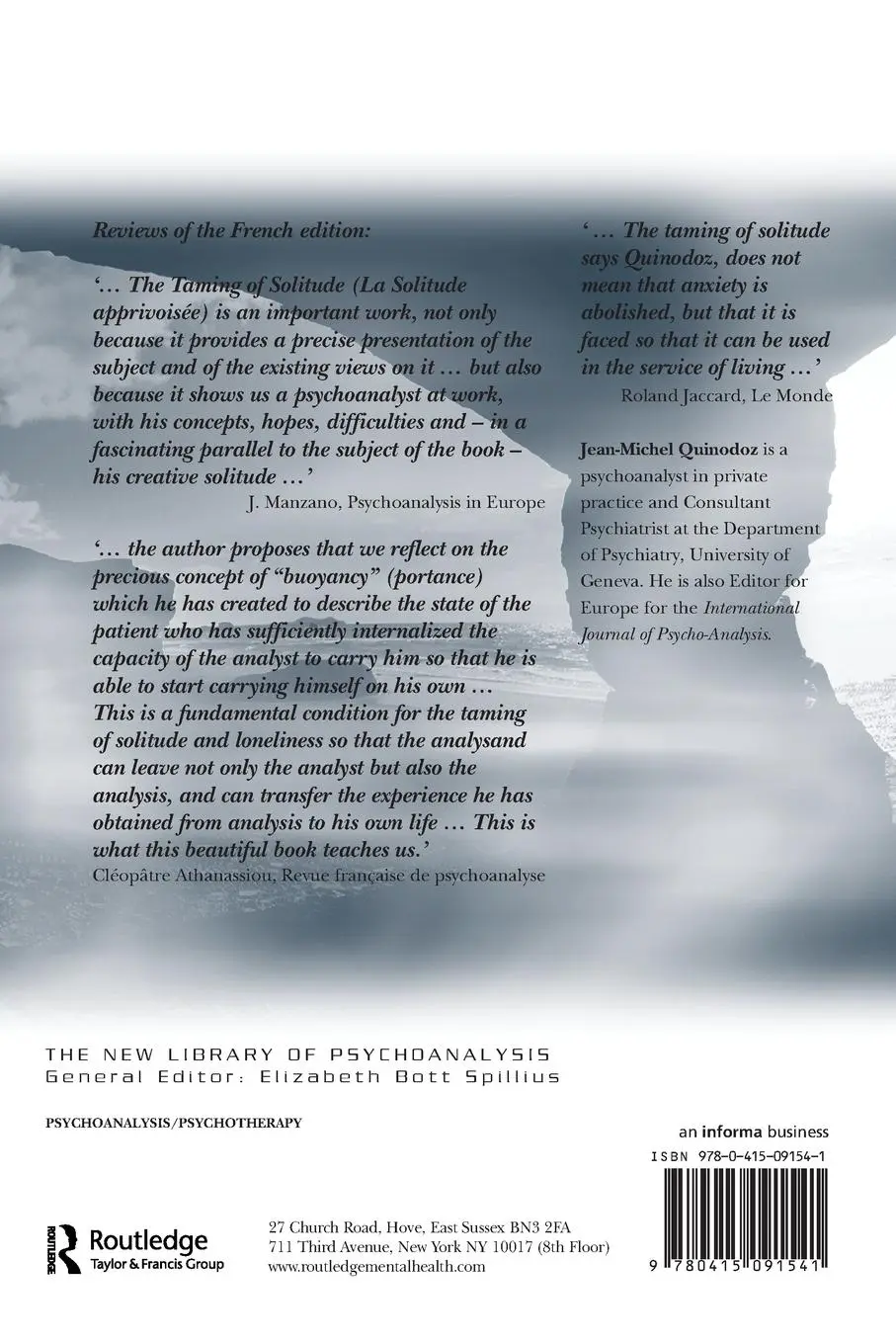 Rückseite: 9780415091541 | The Taming of Solitude | Separation Anxiety in Psychoanalysis | Buch
