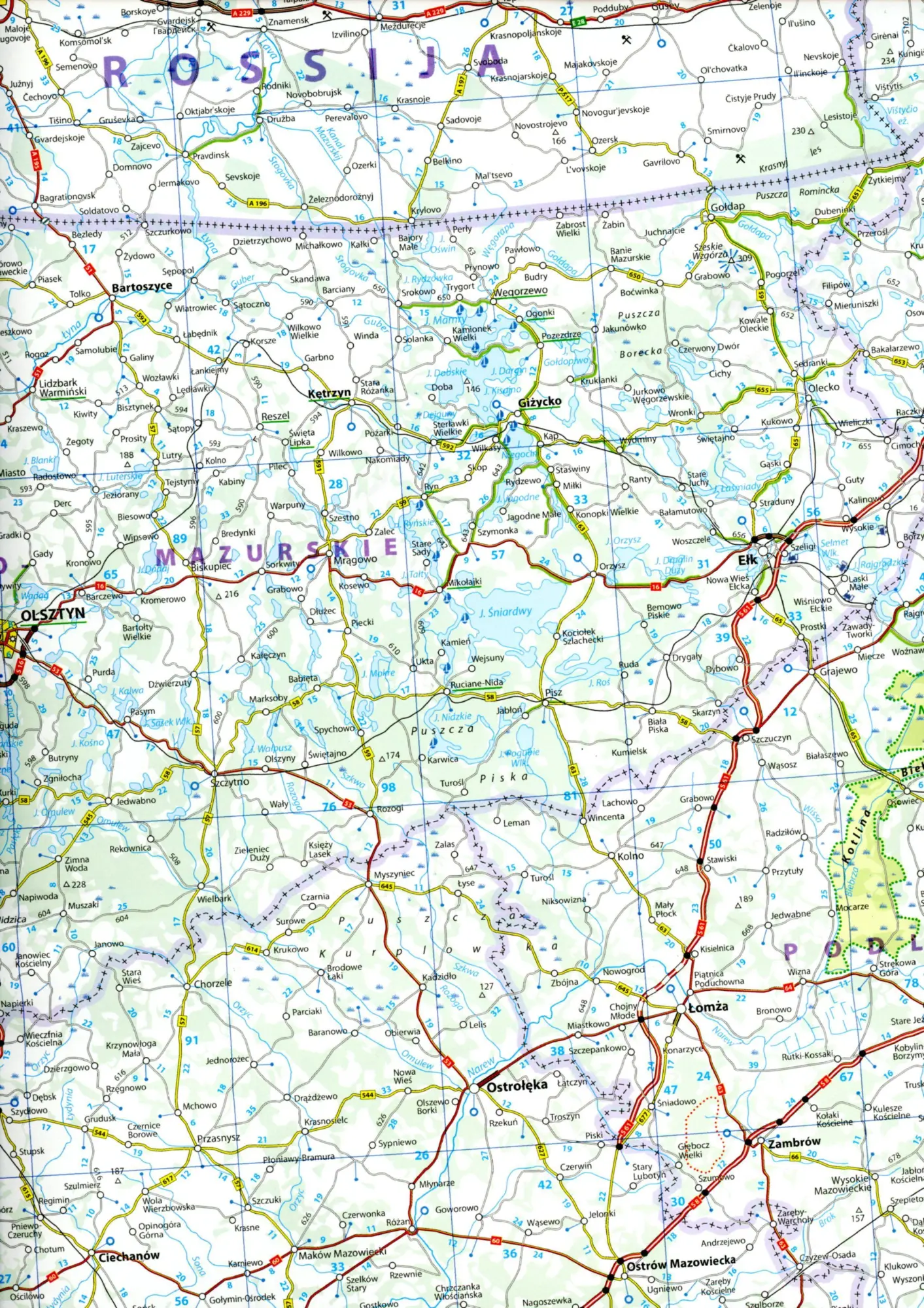 Bild: 9782067171541 | Michelin Polen | Straßen- und Tourismuskarte 1:700.000 | Michelin