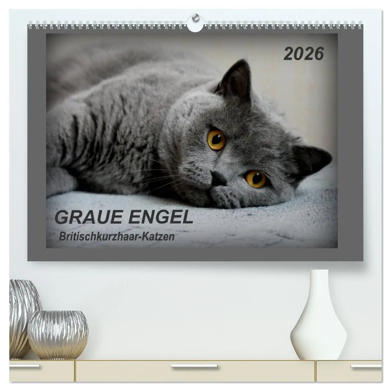 Cover: 9783457751541 | GRAUE ENGEL Britischkurzhaar-Katzen (hochwertiger Premium...