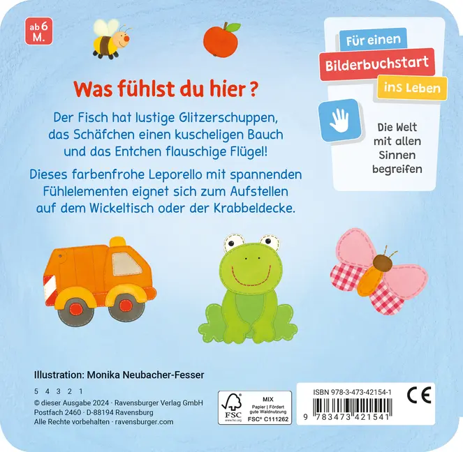 Bild: 9783473421541 | Guck mal, fühl mal! | Monika Neubacher-Fesser | Buch | 12 S. | Deutsch