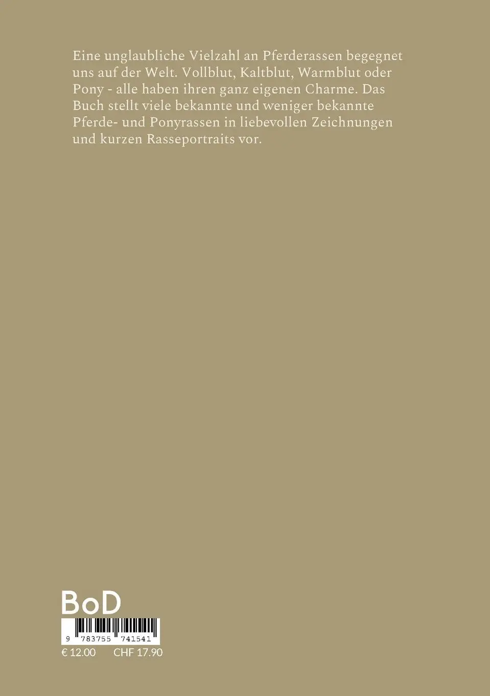 Rückseite: 9783755741541 | Das andere Pferdebuch | A. Ketschau | Taschenbuch | Paperback | 84 S.