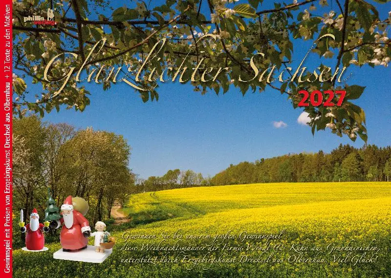 Cover: 9783957561541 | Glanzlichter Sachsen 2027 | Jörg Neubert | Kalender | Deutsch | 2027
