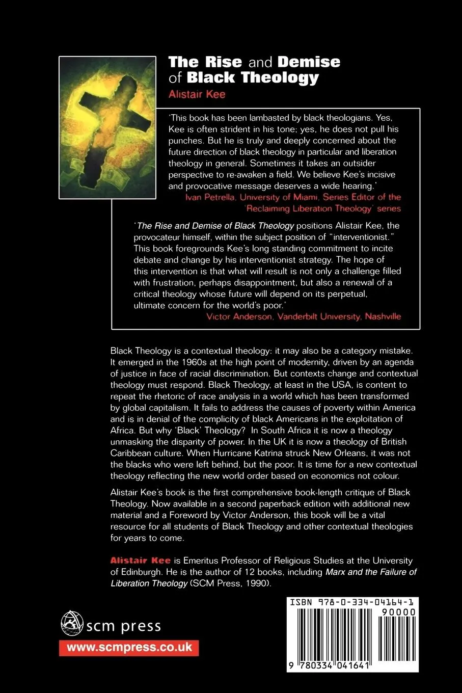 Rückseite: 9780334041641 | The Rise and Demise of Black Theology | Alistair Kee | Taschenbuch