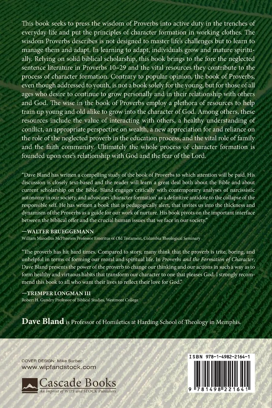 Rückseite: 9781498221641 | Proverbs and the Formation of Character | Dave L. Bland | Taschenbuch