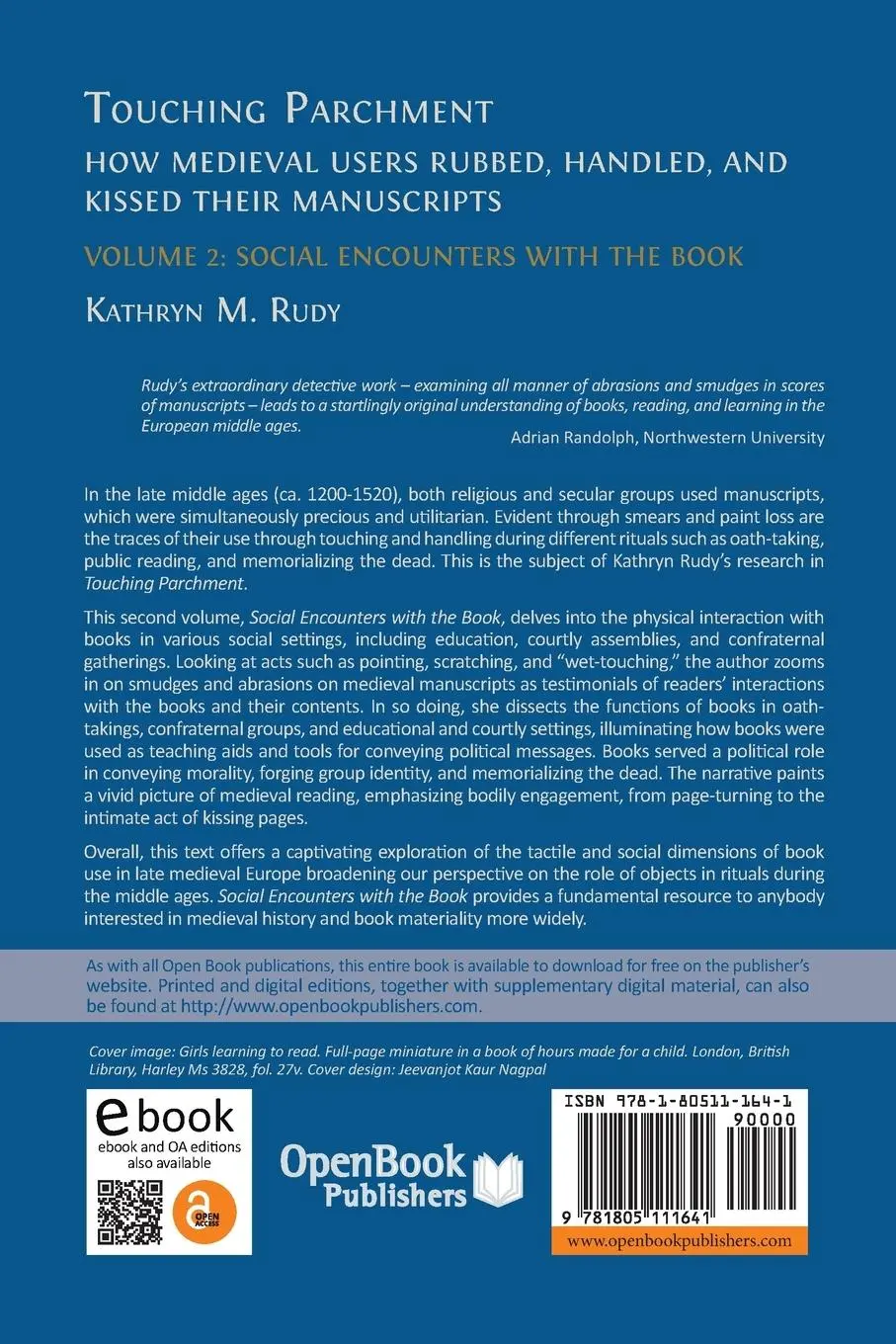 Rückseite: 9781805111641 | Touching Parchment | Kathryn M. Rudy | Taschenbuch | Englisch | 2024