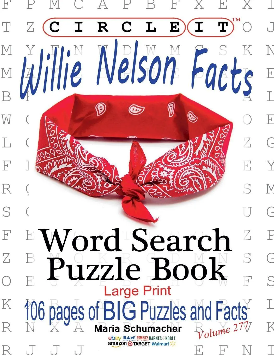 Cover: 9781950961641 | Circle It, Willie Nelson Facts, Word Search, Puzzle Book | Llc (u. a.)