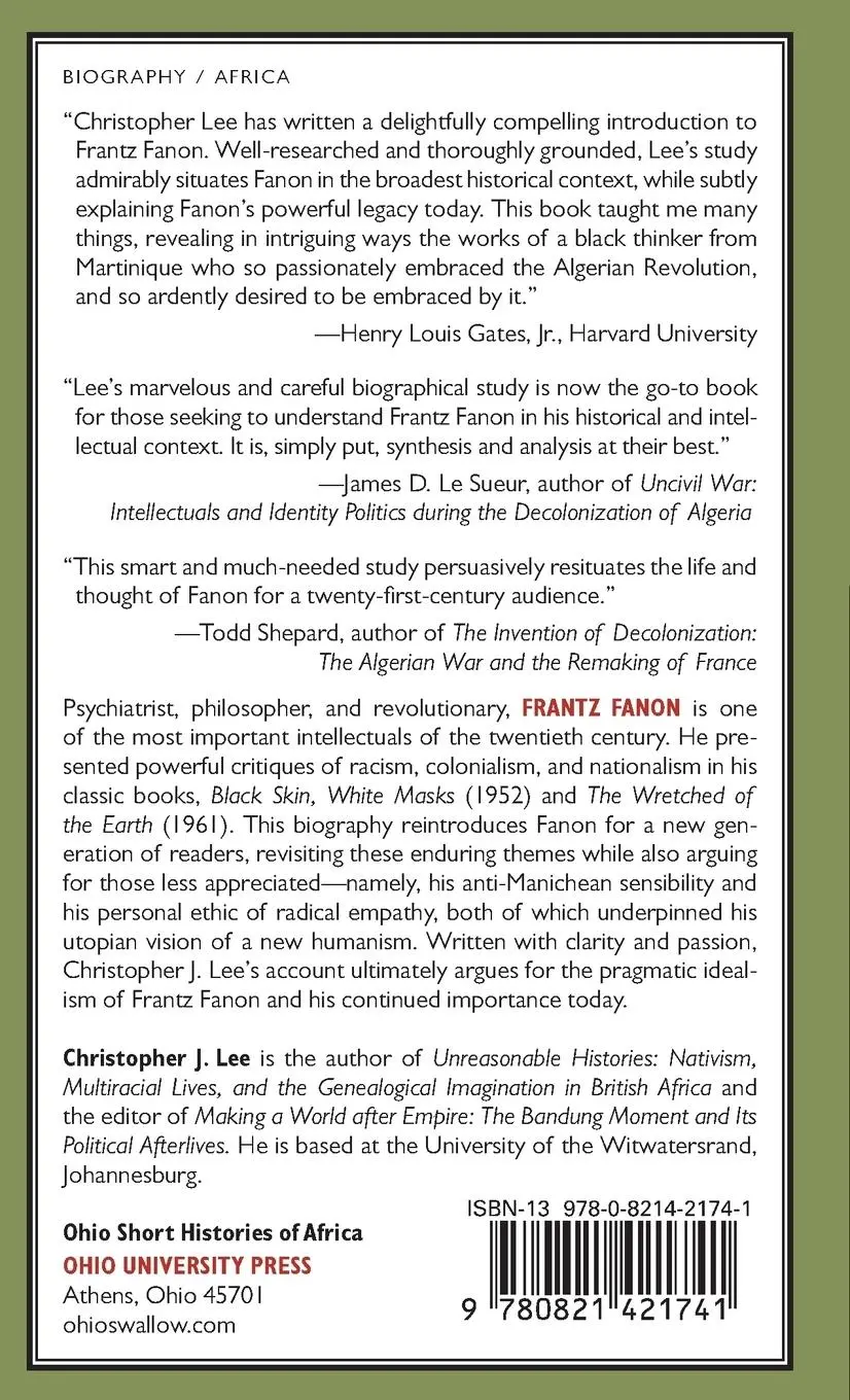 Rückseite: 9780821421741 | Frantz Fanon | Toward a Revolutionary Humanism | Christopher J. Lee
